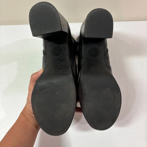 Madden Girl Black Platform Ankle Booties Size 9M Gothic Chunky Y2K 90s Grunge - Picture 10 of 11